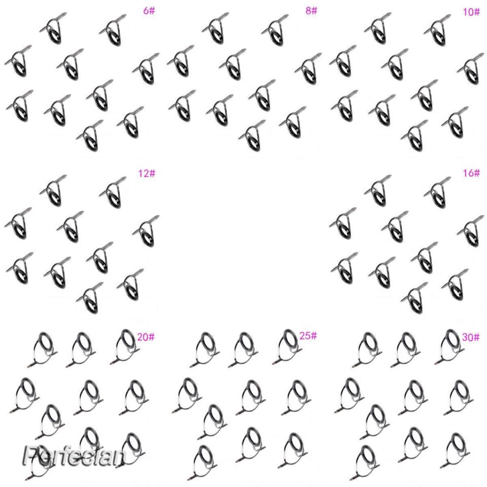 Bộ 10 Vòng Dẫn Cần Câu Cá Bằng Thép Không Gỉ