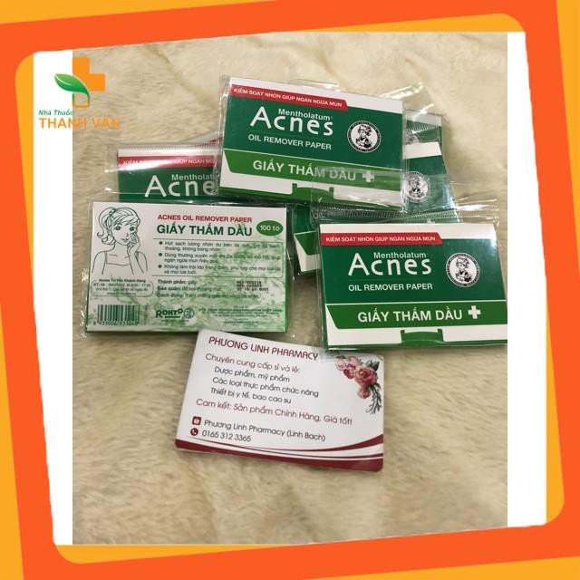 Giấy thấm dầu Acnes -100 tờ/ gói Cao cấp