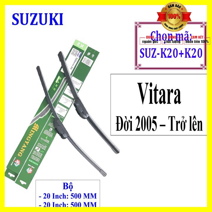 Sản phẩm  Bộ 2 thanh gạt nước mưa ô tô Nano mềm cao cấp hãng xe Suzuki: Celerio-Vitara-Swift-Ertiga-Grand Vitara-Alto-Ca