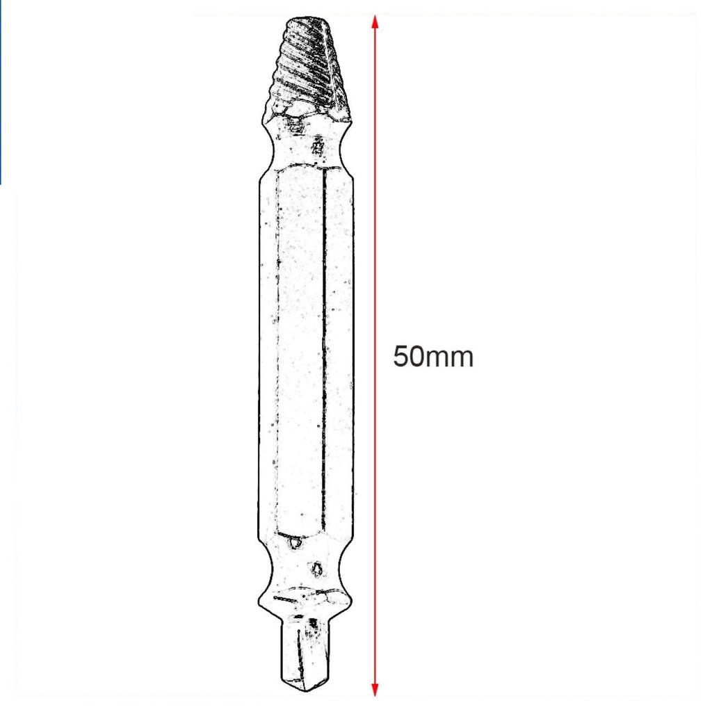 Bộ 4 đầu mũi khoan lấy ốc vít , lấy vít gãy