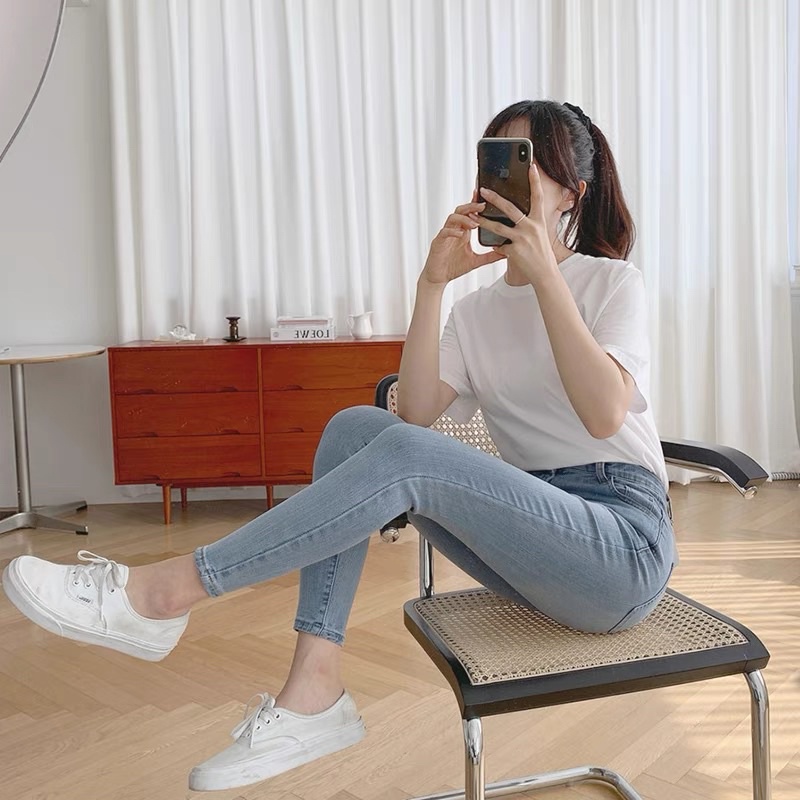 Quần jeans nữ , chất vải denim siêu co giãn ,dáng skinny hack dáng cho các bạn nữ  B01