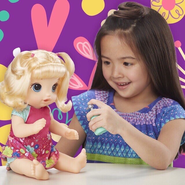 Búp bê baby alive bé la la ngồi bô