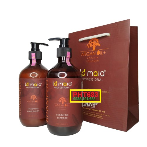 Bộ Dầu Gội Xả LaMaia Phục Hồi Chuyên Sâu Argan Oil Keratin Collagen 480ML