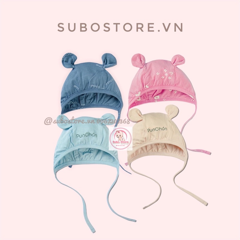 [CHÍNH HÃNG] CHAANG Mũ tai gấu Punchun cho bé 0-6m