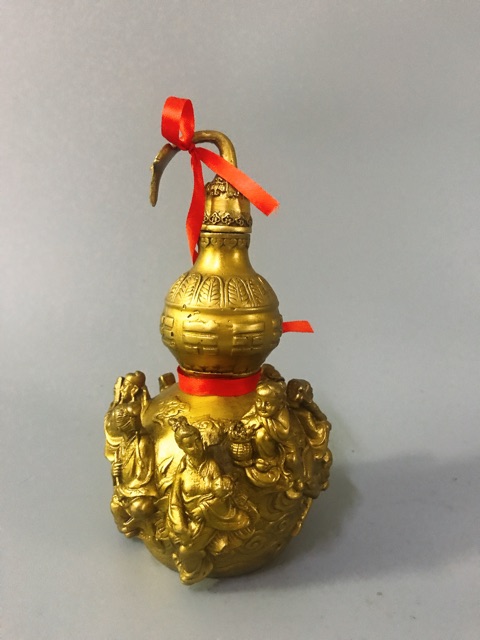 HỒ lô bát tiên cao 28 cm bằng đồng nguyên chất, Hồ lô phong thuỷ cải vận | BigBuy360 - bigbuy360.vn