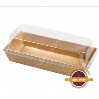 hộp giấy nắp nhựa chữ nhật