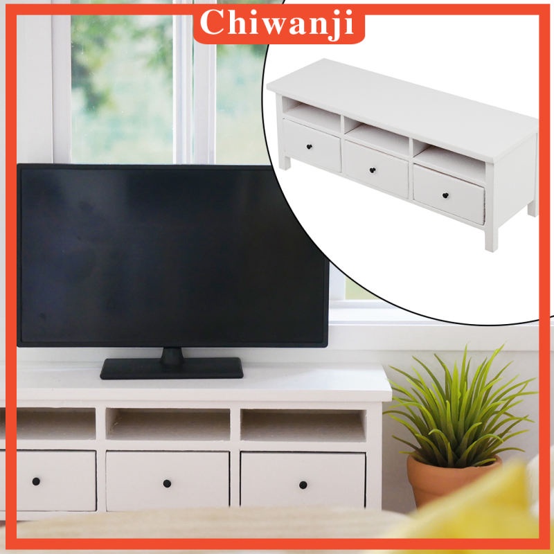 Mô Hình TV Có Ngăn Kéo Dùng Trang Trí Nhà Búp Bê 1: 12