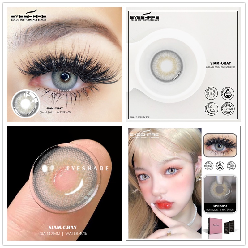 EYESHARE [Hàng mới về] Cặp kính áp tròng màu sắc độc đáo thời trang