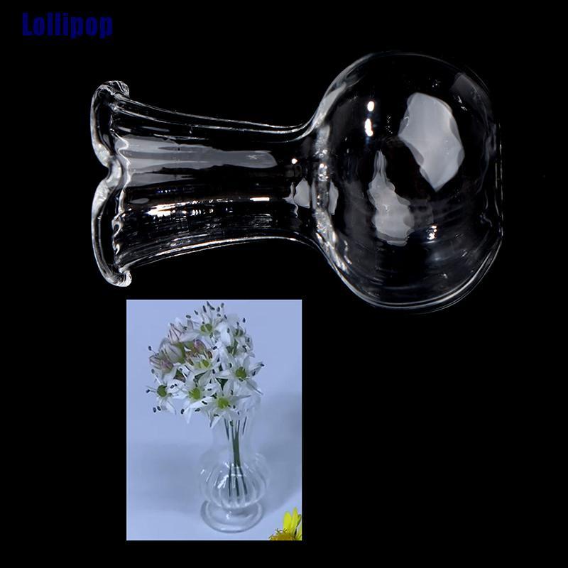 Chậu kính trồng cây mini tỉ lệ 1:12 trang trí nhà búp bê