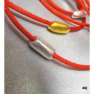 CHỈ ĐỎ HẠT GẠO BẠC TA S999 MAY MẮN