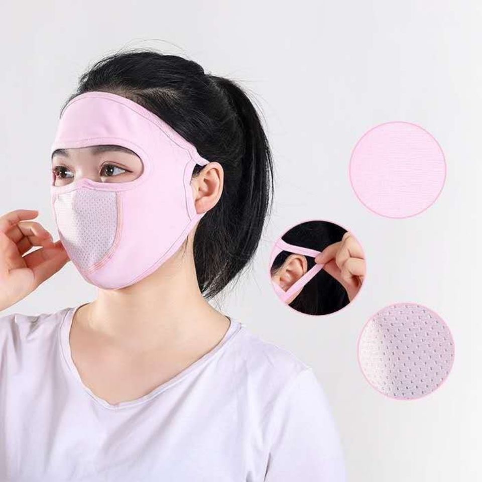 Four Seasons dustproof sun-proof ultraviolet-proof breathable mask thin ice silk summer face mask