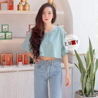 Áo Croptop Cổ Tim ENVY - A0470