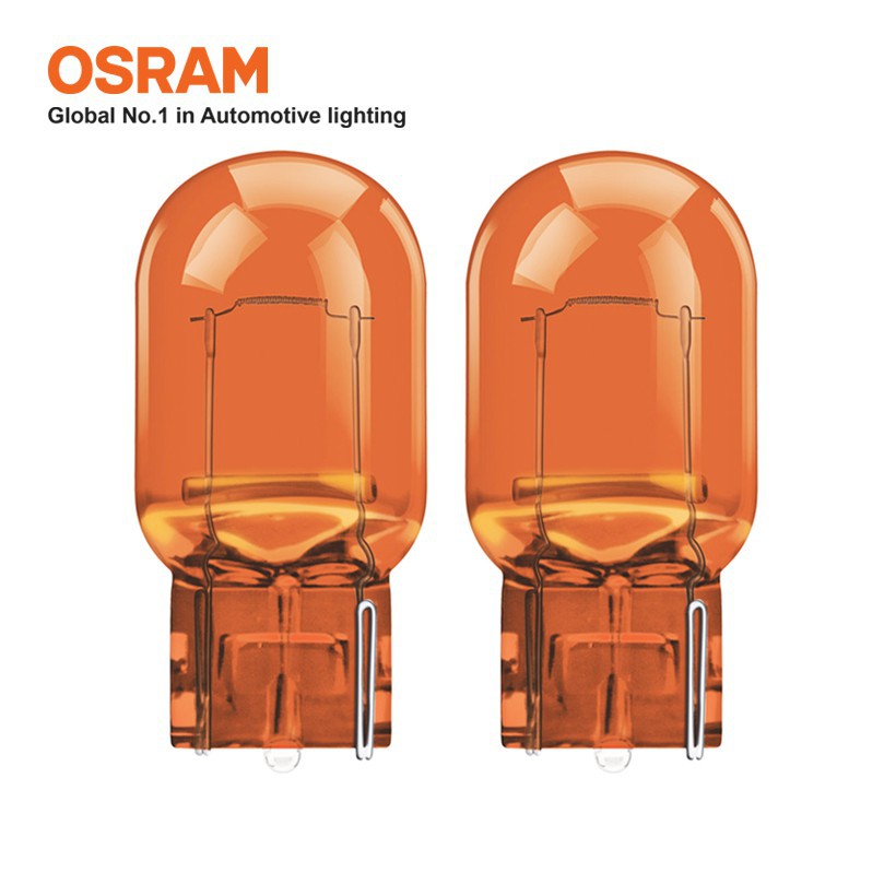 Bóng đèn chân ghim lớn 1 tim OSRAM ORIGINAL WY21W 12v 21w màu vàng - Nhập Khẩu Chính Hãng
