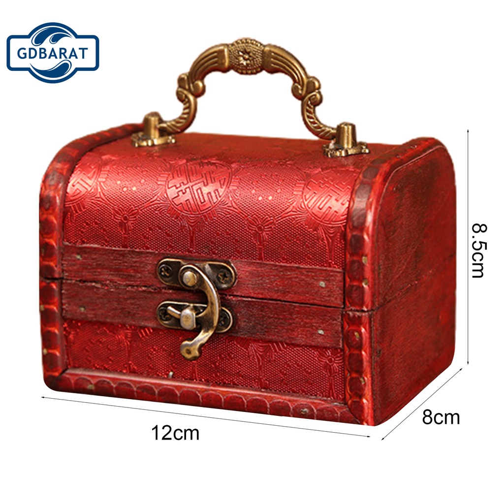 Hộp đựng trang sức bằng gỗ phong cách cổ điển