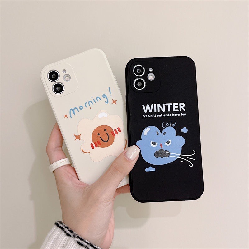 Ốp Lưng iphone Cạnh Vuông, Bảo Vệ Camera Hình Hot-Cold Ip 7Plus,8Plus,x,xs,xsmax,11,11promax,12,12promax,13,13promax