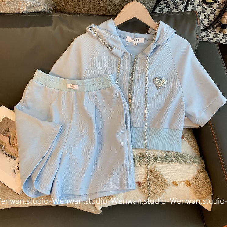 Bộ Đồ Thể Thao Thời Trang Mùa Hè Dễ Phối Đồ Phong Cách Preppy Dành Cho Nữ