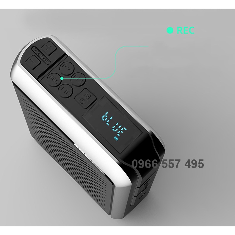 Aporo T18 2.4G Mic cài áo Không dây, Máy trợ giảng T18 loa Bluetooth 5.0 Sạc nhanh QC3U chính hãng