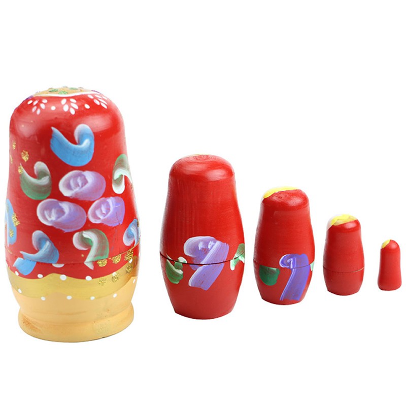 Bộ 5 búp bê nga matryoshka bằng gỗ chất lượng cao