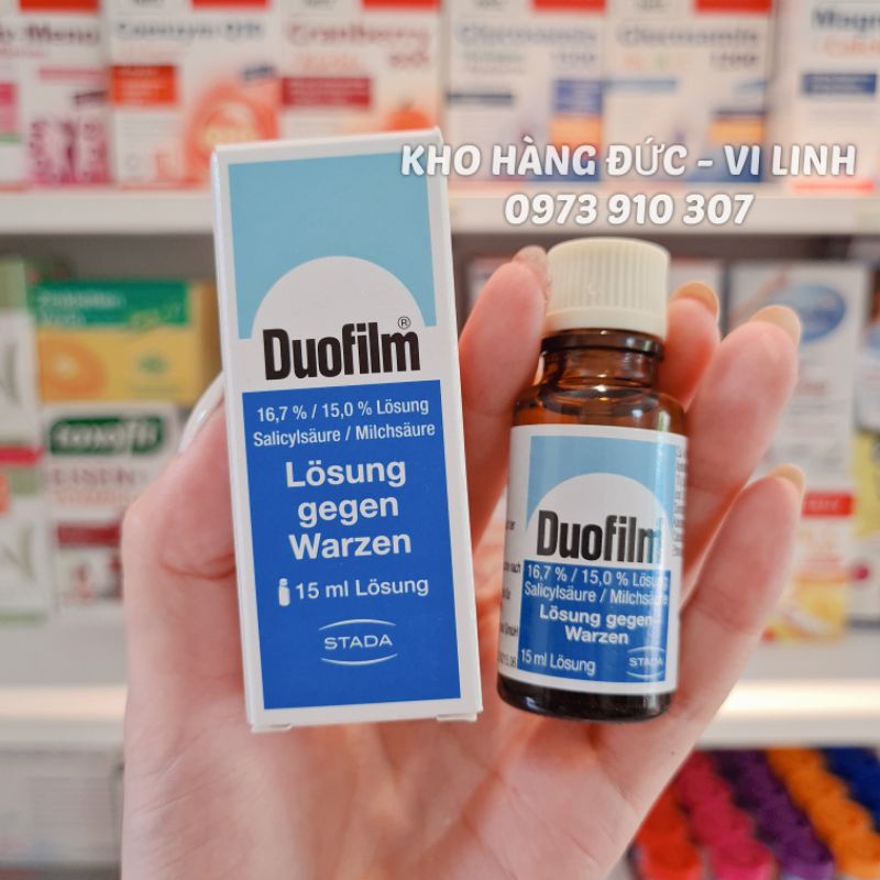 (Date Mới - Bill Đức Ảnh Sau)Dung Dịch Mụn Cơm Mụn Cóc Duofilm Đức - 15Ml