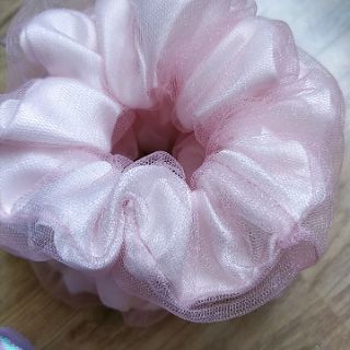 Set 12 dây cột tóc scrunchies 2 lop
