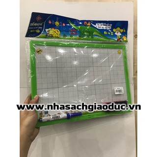 Bảng bộ học sinh 2 mặt bút lông và phấn tặng kèm bút và bông lau BẾN NGHÉ BB-10