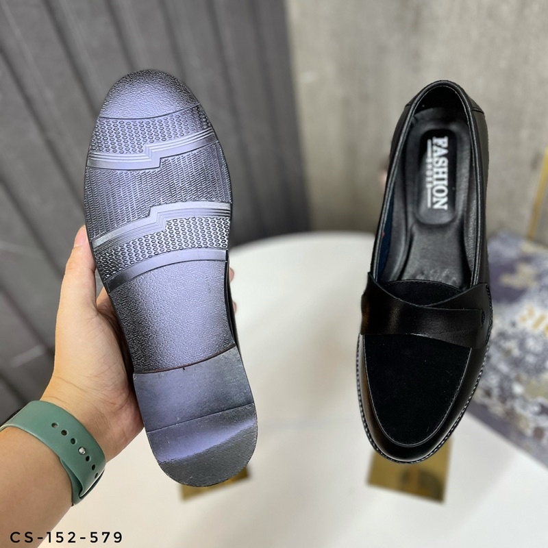 Giày Hàn Quốc nam pha da lộn - Bảo hành nổ da bong đế 1 năm CS-152