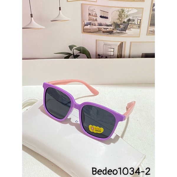 Kính mát mat em bé chống UV400, thiết kế mắt tròn dễ đeo, màu sắc thời trang