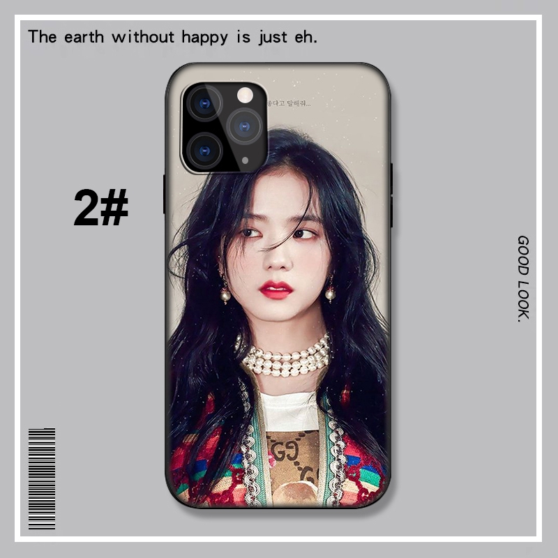 Ốp điện thoại mềm in ảnh chụp Blackpink Jisoo LU15 dành cho iPhone X XR XS Max 6 6s 7 8 Plus 5 5s SE SE2 2020