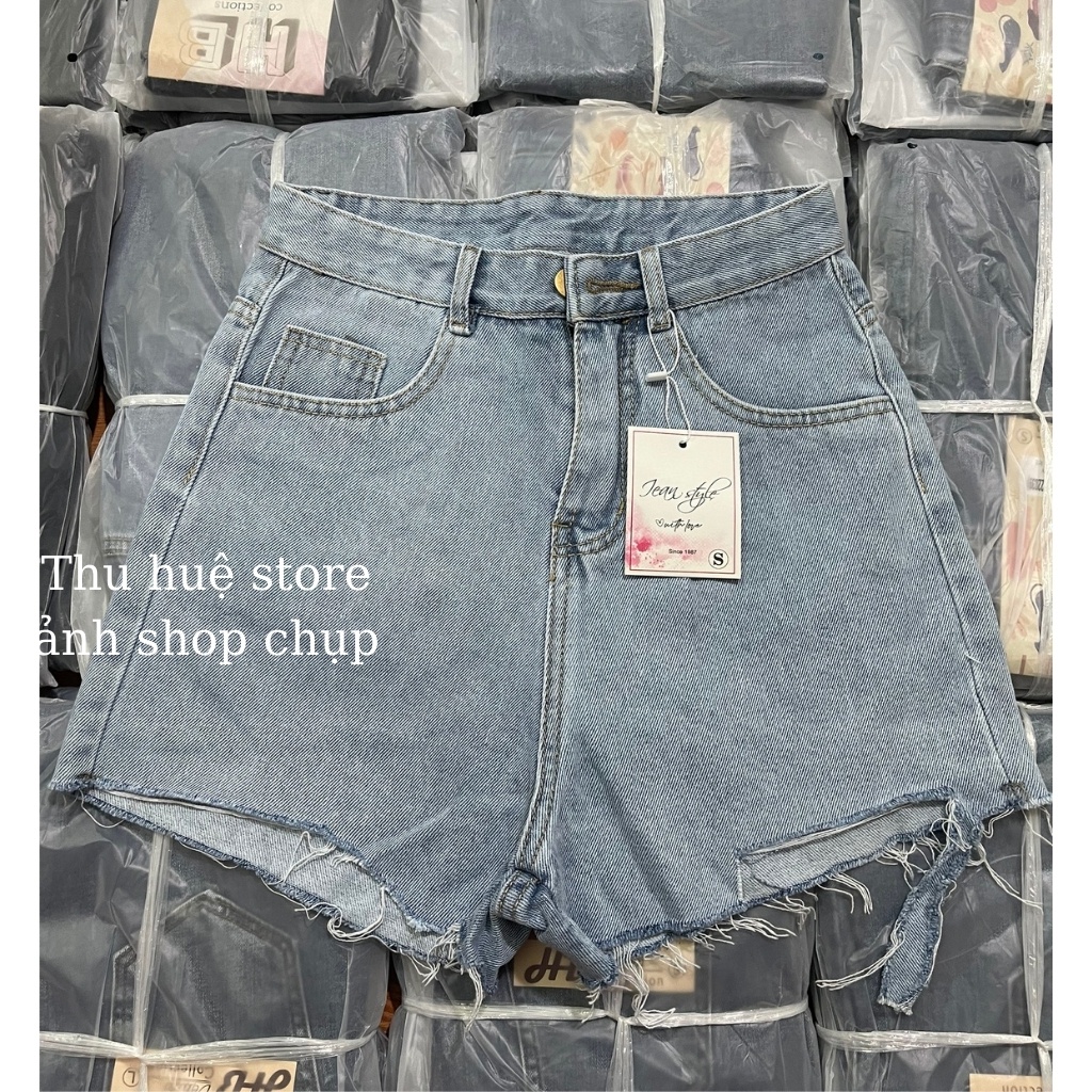 Quần Short Jean,Quần Đùi Jean Nữ Lưng Siêu Cao