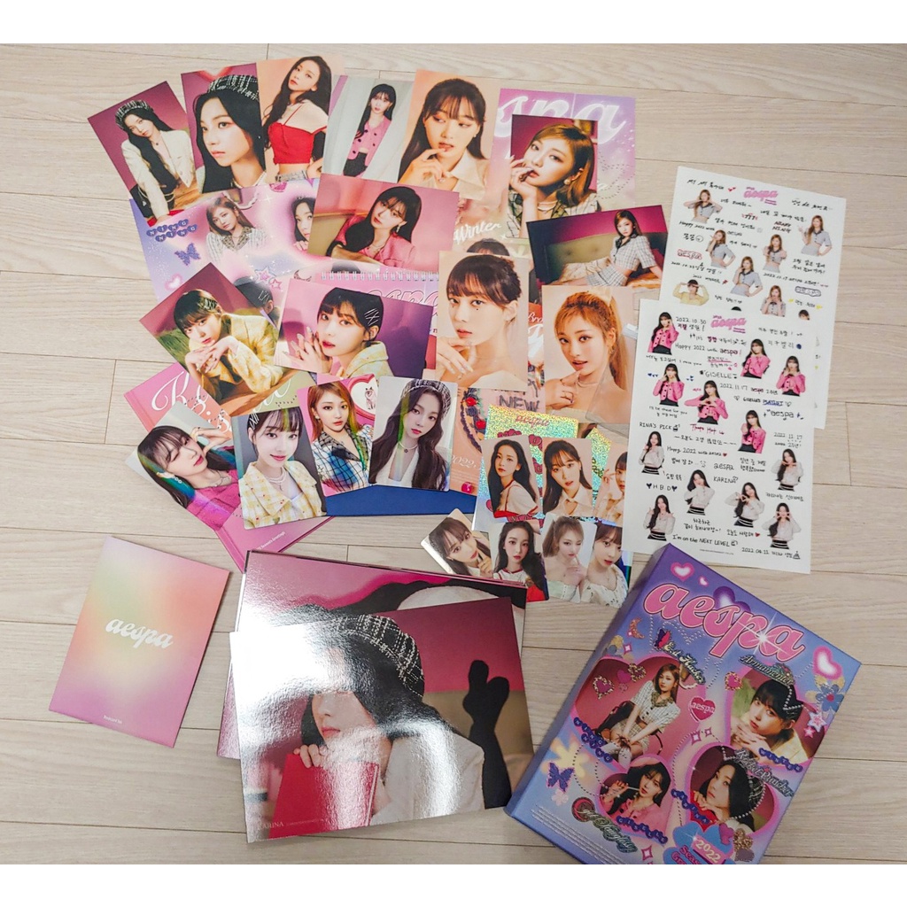 Ảnh photocard season greetings album Aespa 2022 card