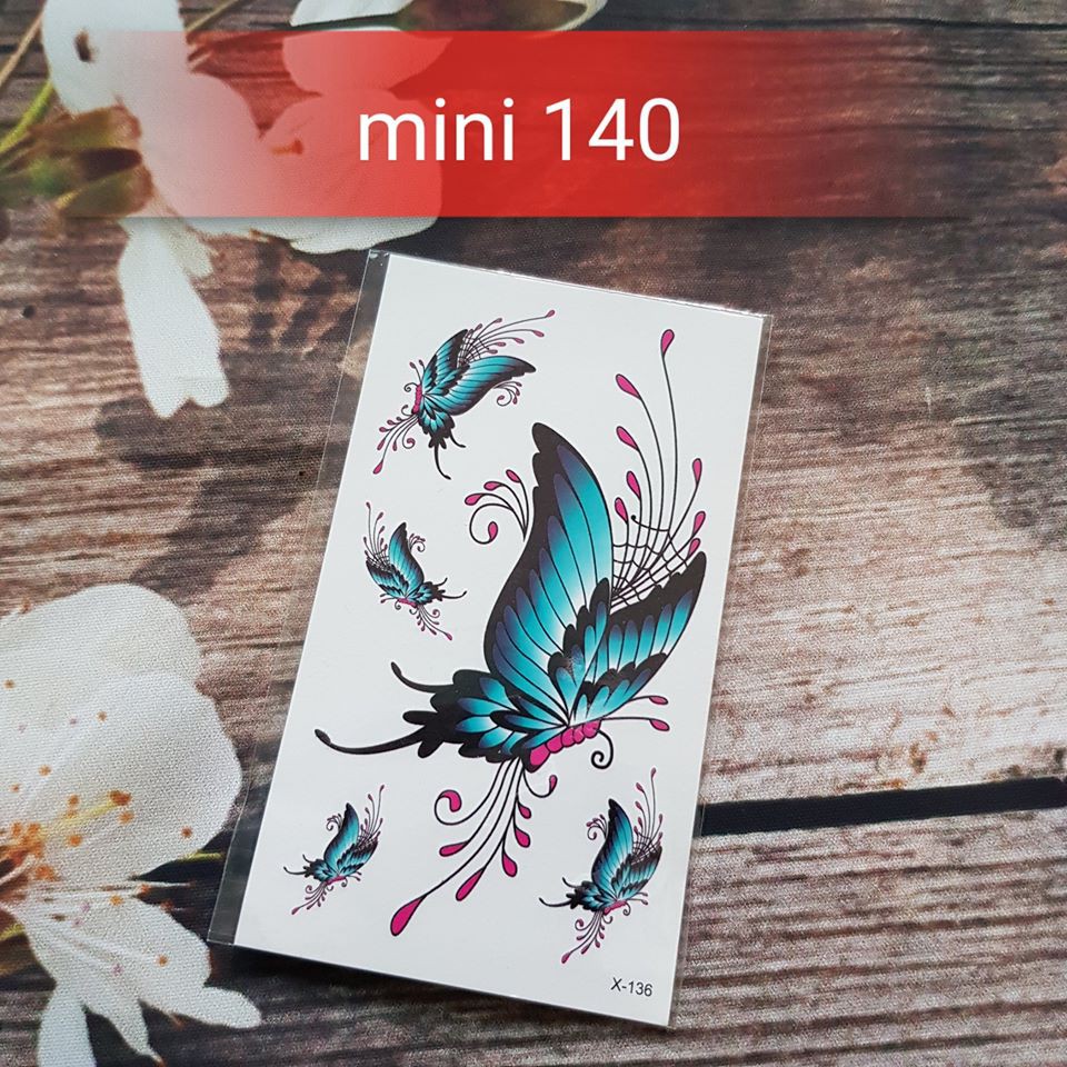 100 tattoo dán mini siêu xinh