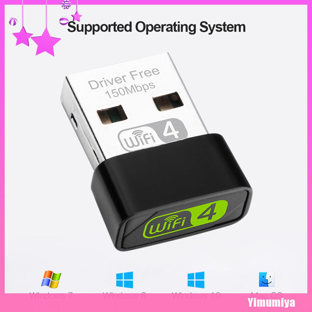 （Yimumiya） WD-1513E USB WiFi Adapter Mini Wireless Network Adapter for Windows 10 8 7