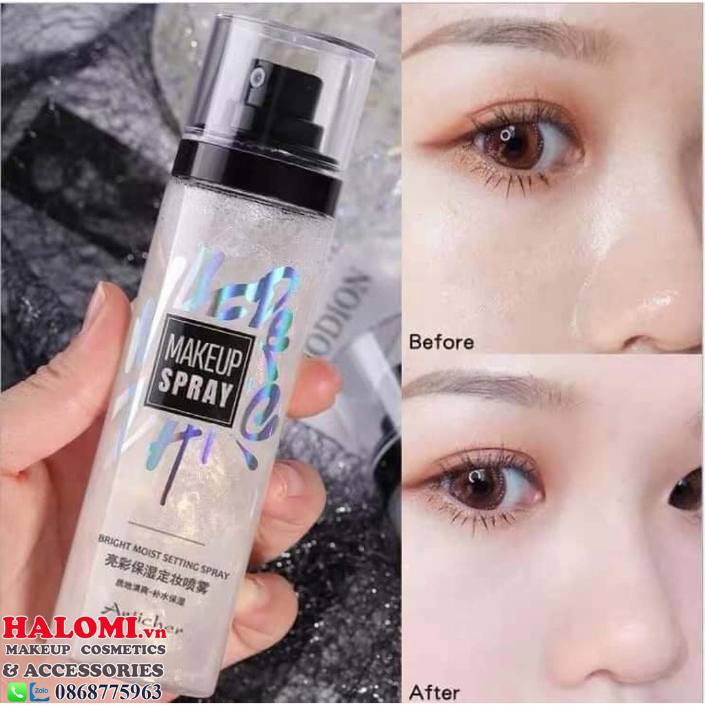 Chuyển phát nhanh Xịt Khoáng Ngọc Trai khóa lớp makeup trang điểm giữ ẩm lớp nền giúp da căng bóng chính hãng | BigBuy360 - bigbuy360.vn