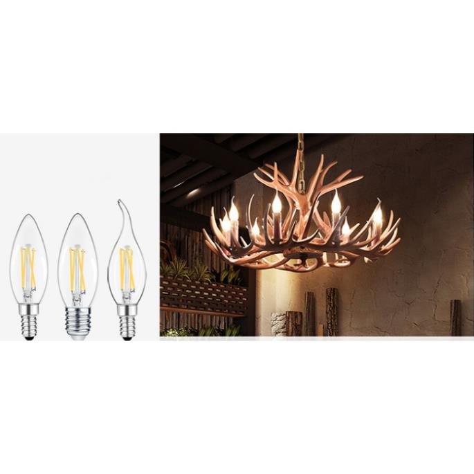 Bộ 5 bóng đèn Led Edison C35 4W hình nến đui E14