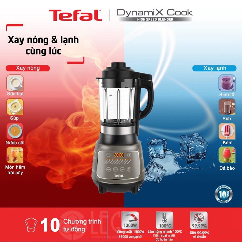 [Mã ELHA22 giảm 6% đơn 300K] Máy làm sữa hạt đa năng Tefal BL967- Hàng Chính Hãng