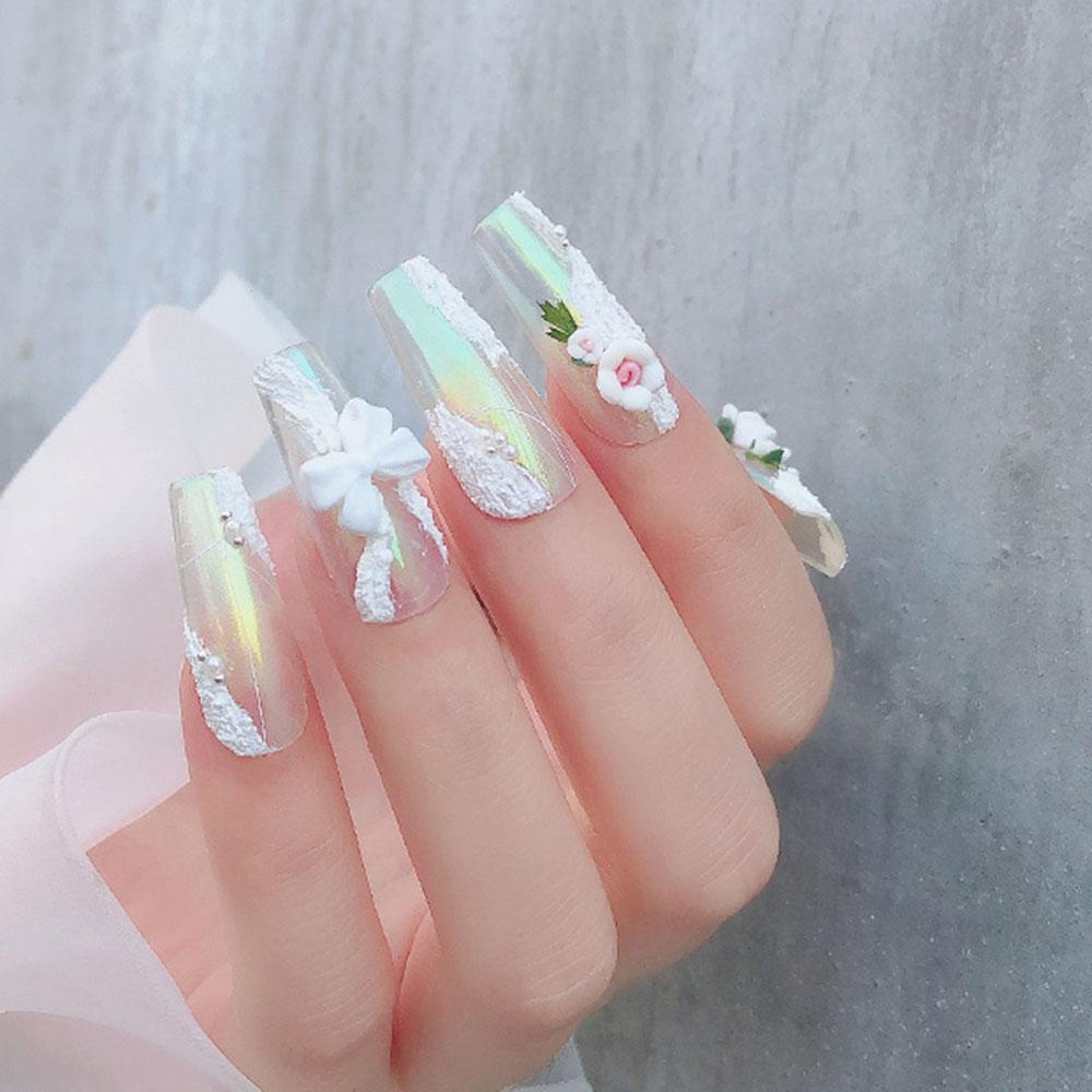 Hạt Thơm Hình Hoa Hồng Bằng Sứ Phong Cách Nhật Bản Dùng Trang Trí Móng Tay Nghệ Thuật DIY