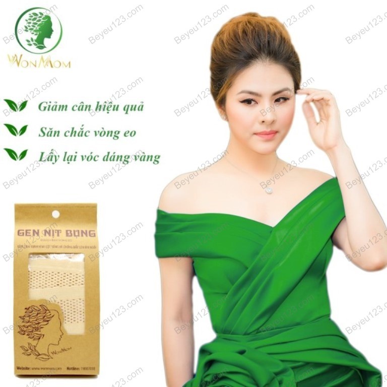 Combo Liệu trình giảm eo sau sinh cho Mẹ Wonmom (1 chai dầu gừng, 1 hũ muối thảo mộc, 1 đai quấn muối và 1 gen nịt bụng)