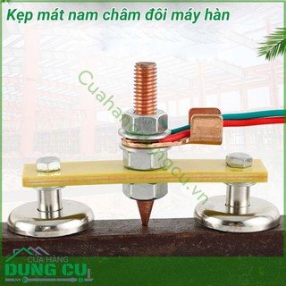 Kẹp mát nam châm đôi máy hàn