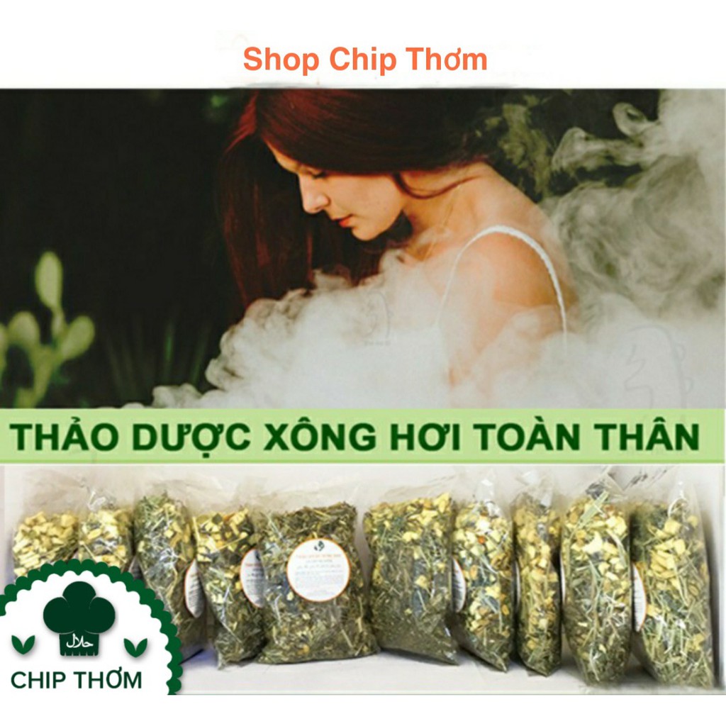 Lá Xông Giải Cảm - Thảo Dược Xông Hơi Toàn Thân | Giải Độc, Sát Khuẩn Hô Hấp, Tăng Đề Kháng | Goi Xong Cam