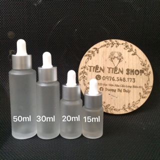 Chai thuỷ tinh mờ đầu bóp serum 10ml, 20ml, 30ml, 50ml