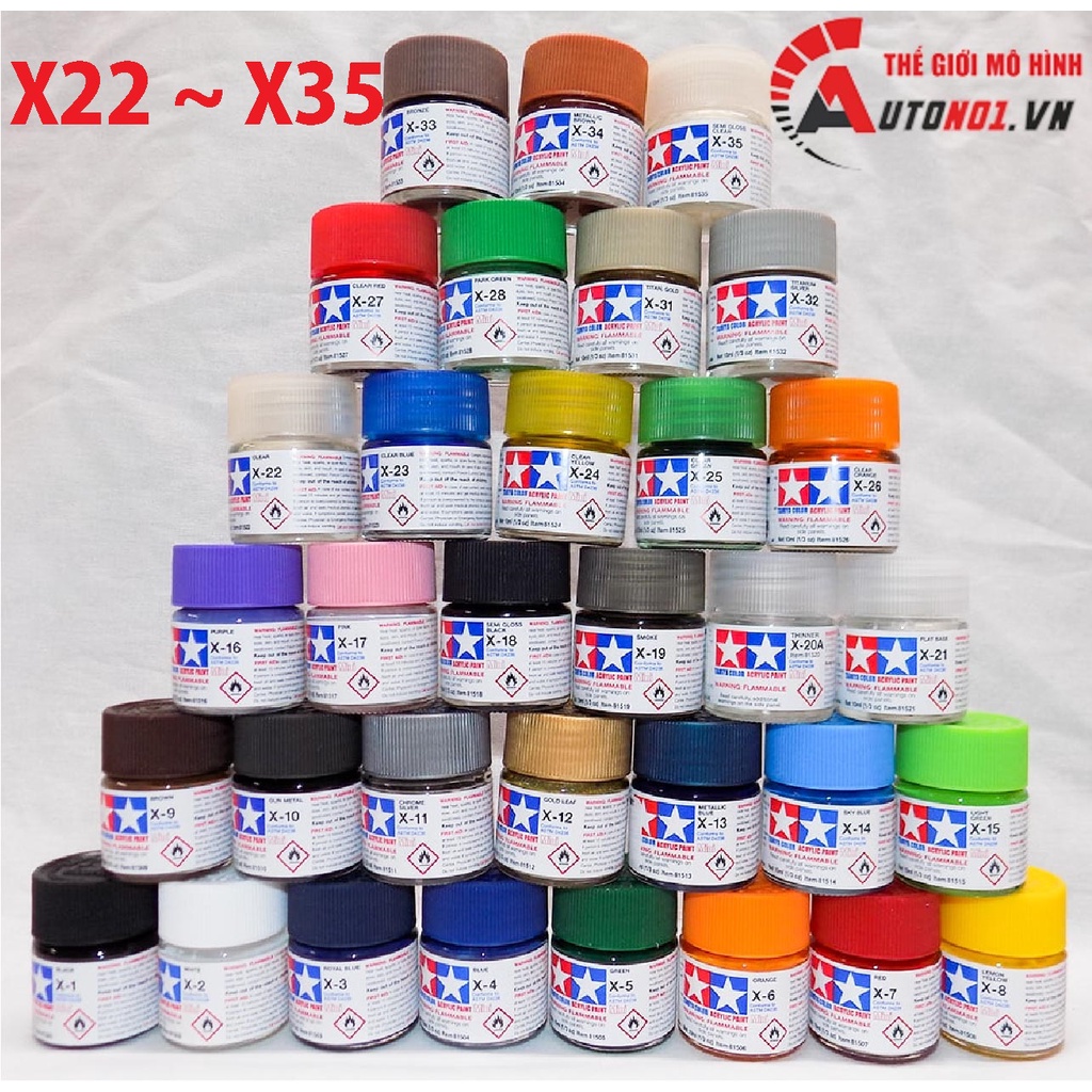 ACRYLIC MINI ( X22 ~ X35 ) SƠN MÔ HÌNH 10ML TAMIYA