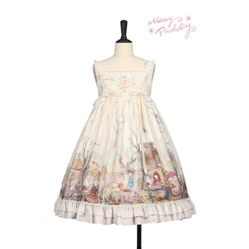 Váy lolita trắng công chúa mùa đông