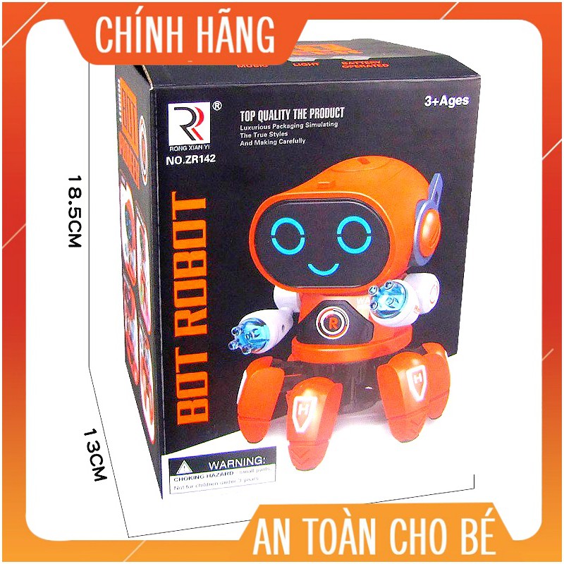 [𝐁𝐀́𝐍 𝐂𝐇𝐀̣𝐘] Robot thông minh nhảy múa chớp đèn di chuyển vui nhộn cho bé ( tặng kèm pin )