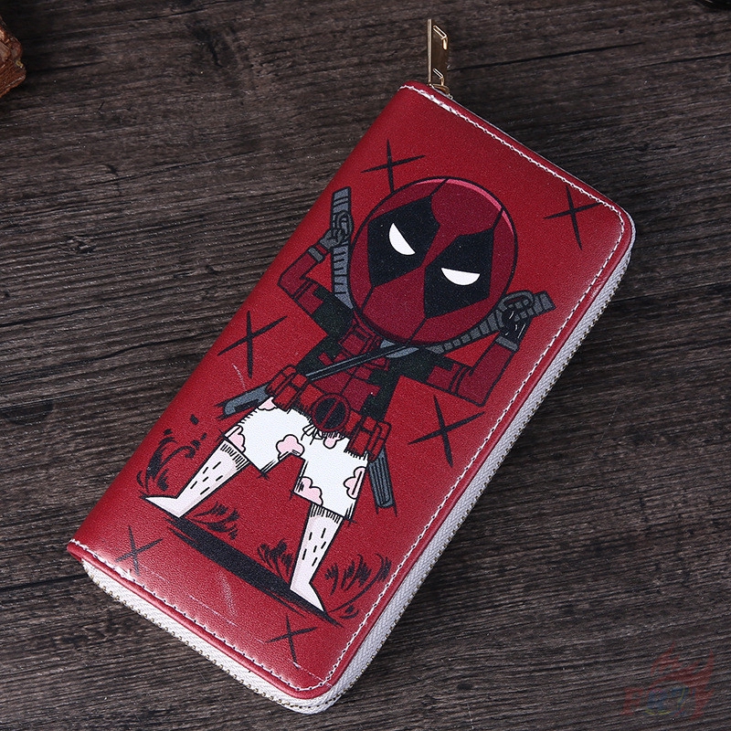 ✨ Ready Stock ✨ ❀ Marvel Ví ❀ Deadpool Wade Winston Wilson PU Wallet Purse Fashion Wallet