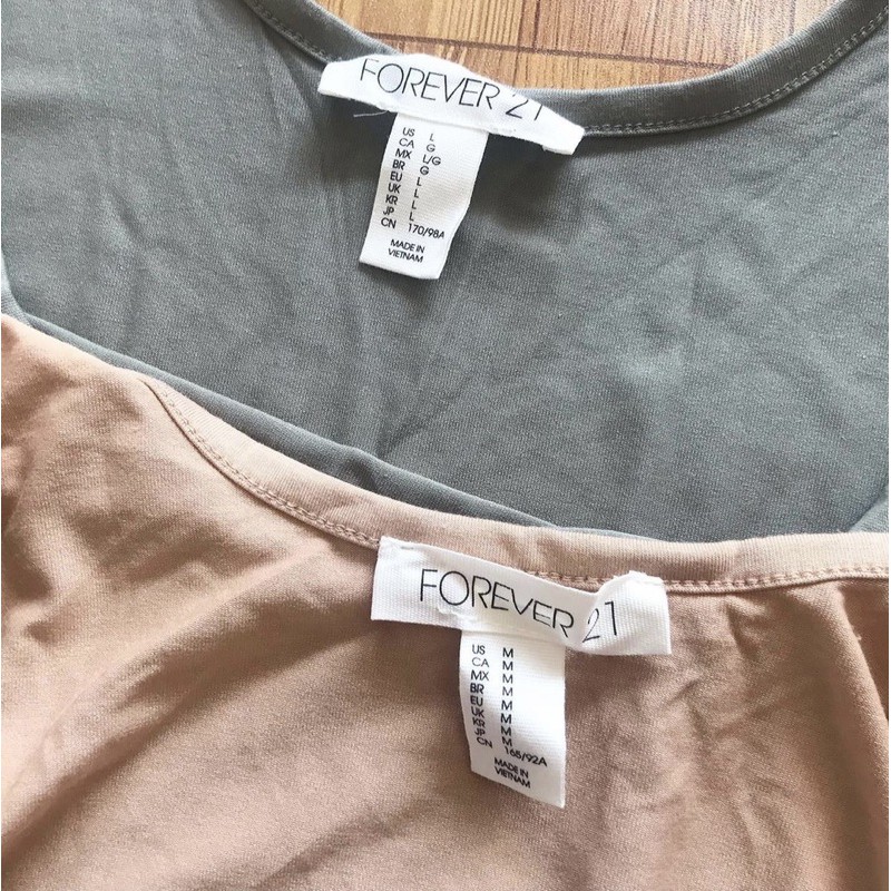 Bodysuit ba lỗ Forever21