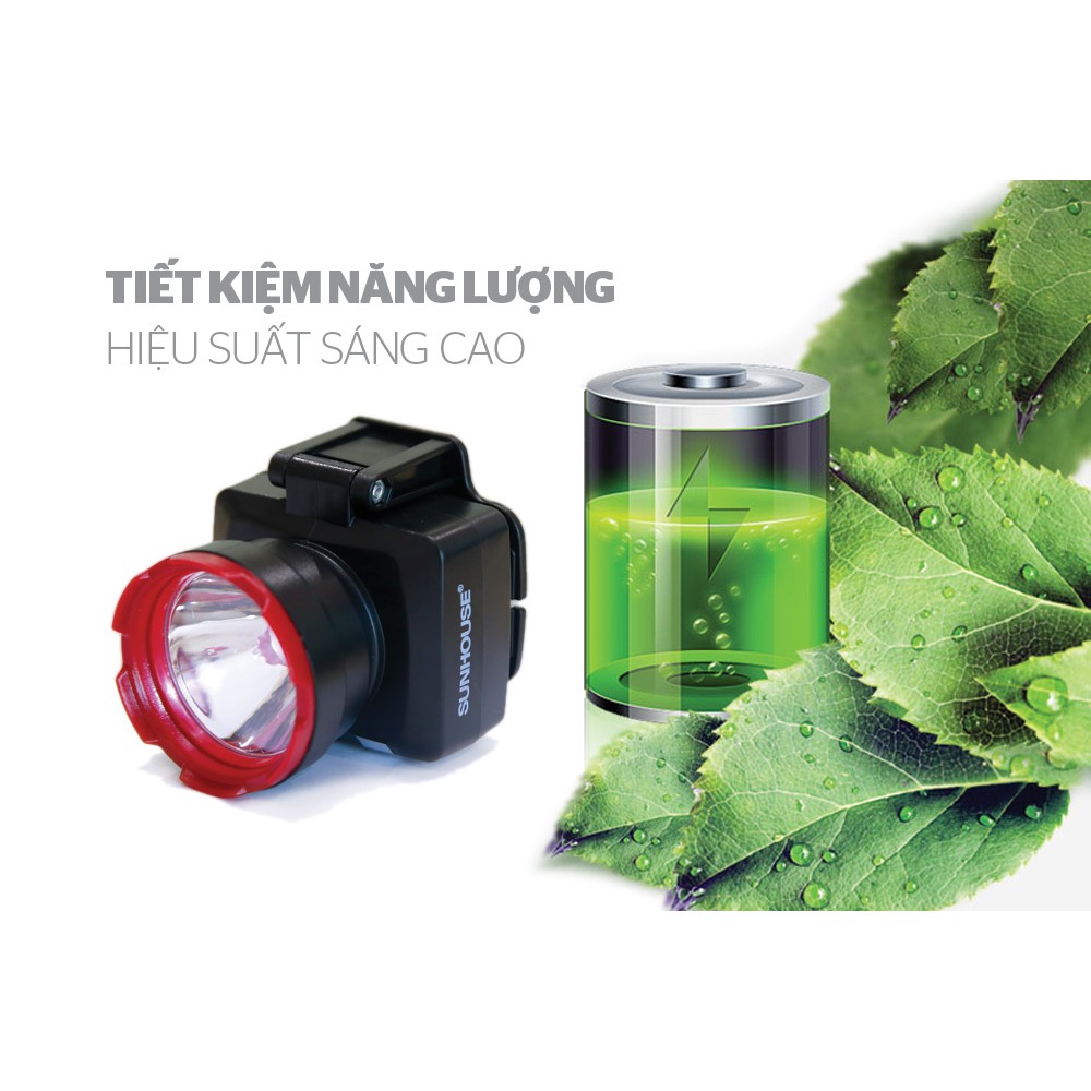 Đèn pin đội đầu SHE-5012 cỡ nhỏ - Chính hãng, giá tốt