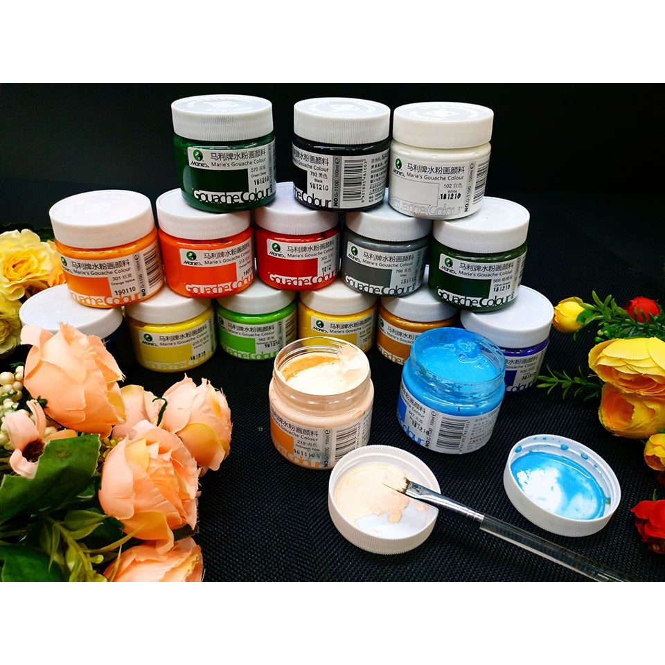 [Lộc'art Store]Màu Gouache/ bột Marie's hủ lẻ