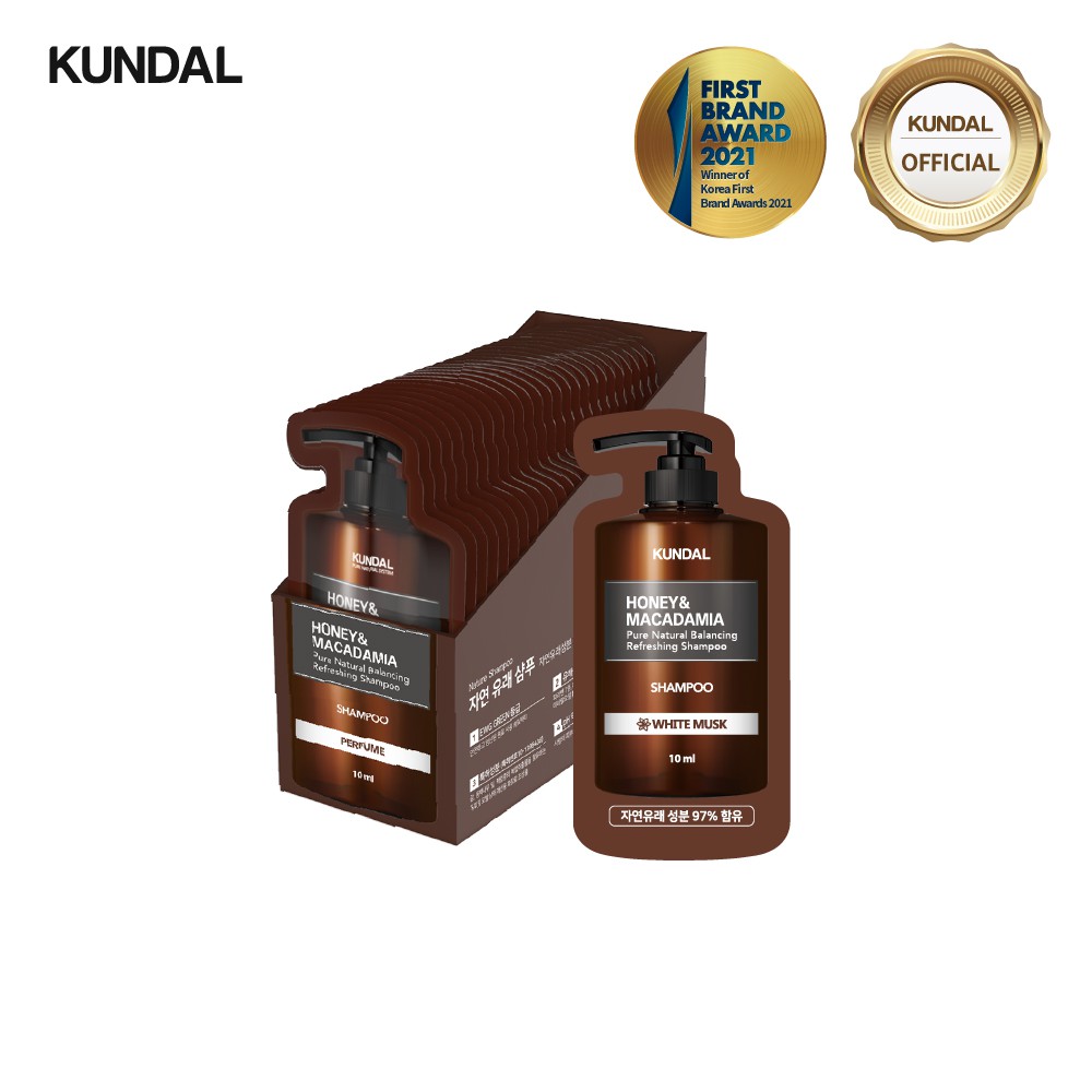 [KUNDAL] Dầu gội thiên nhiên 10ml (30ea)