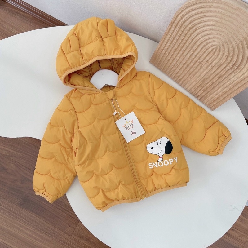 Áo khoác phao siêu nhẹ Quảng Châu cho bé- hình Snoopy