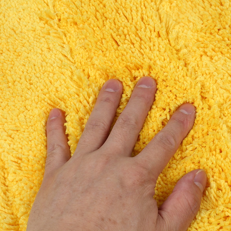 Thảm Chùi Chân Thấm Hút Tốt, Chống Trượt 45 x 65cm Màu Vàng